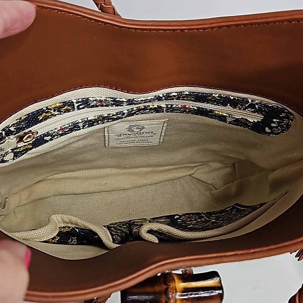 Spartina 449 Lyla Hobo Bag and Matching Grab n Go Keychain Jones Hundred